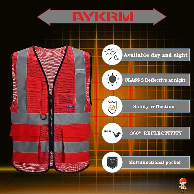 A-SAFETY Small class 2 vests colored - Image 5