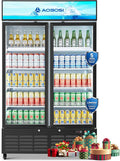 AAOBOSI Commercial Merchandiser Refrigerator, 27.02 Cu.Ft Glass Door Display by AAOBOSI