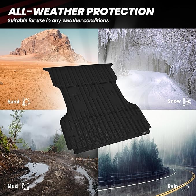 LASFIT Truck Bed Mat for 2009-2016 Ford F250 F350 F450 6.75ft Super Duty 81.9'' - Image 5