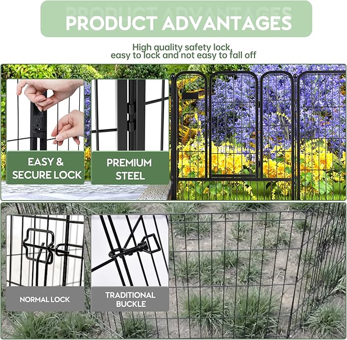 ZXMOTO Decorative Garden Fence 12 Pack - Image 6
