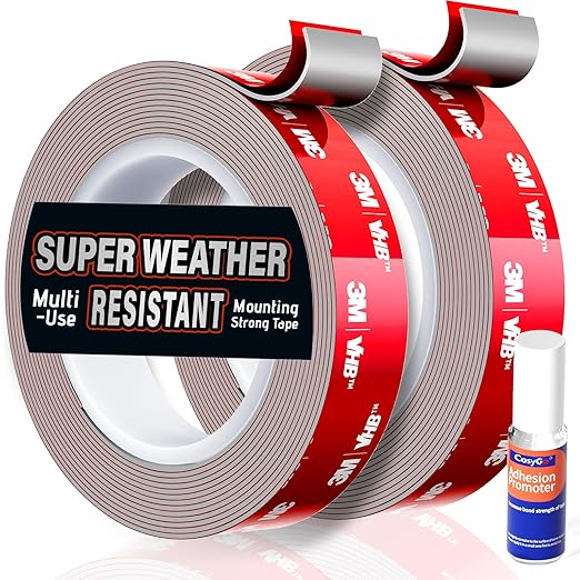 Double Sided Tape Heavy Duty Made of 3M VHB, 30FT Outdoor Heat Resistant by CosyGO