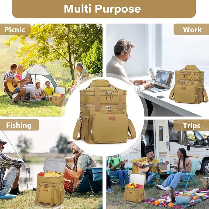 Expandable Large Lunch Box, Insulated Heavy Duty Lunch Bag Waterproof Leakproof - Image 7