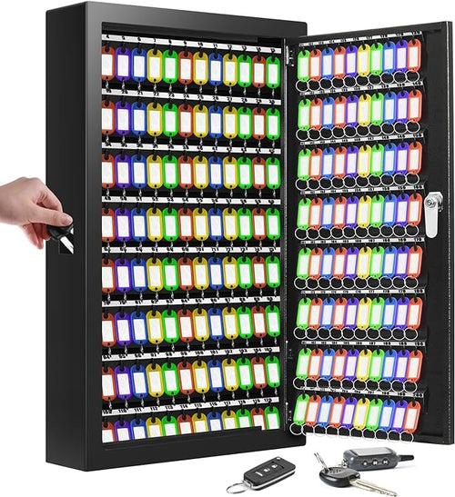 200 Keys Key Cabinet, Anti-Theft Key Lock Box by NebakneSafe