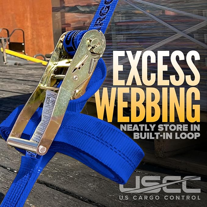 US Cargo Control Wire Hook Ratchet Straps 2 Inch x 30 Foot, 000 LBS Break - Image 7