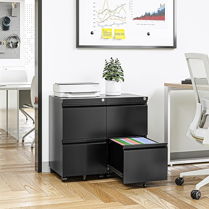 Mobile File Cabinet with Lock - Image 7