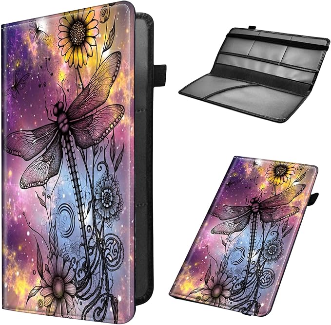 Car Registration and Insurance Holder, Leather Car Glove Box Organizer by Unknown