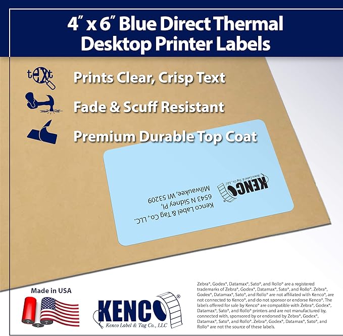 4" X 6" Direct Thermal Perforated Stickers Labels - Image 4