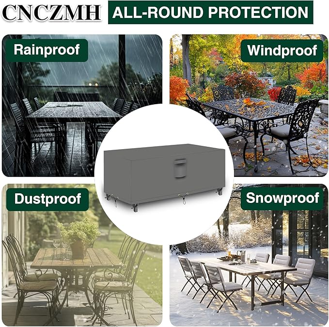 Heavy Duty Patio Furniture Covers Waterproof, 600D Outdoor Furniture Cover - Image 6