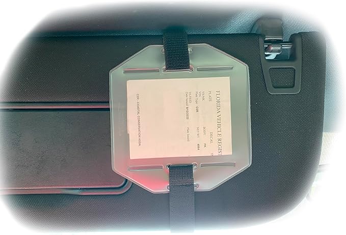 Registration & Insurance Card Document Holder Visor by StuartPromotionalProducts