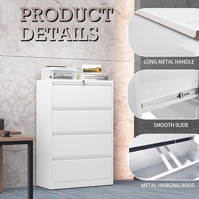 4 Drawer Lateral File Cabinet - Image 4