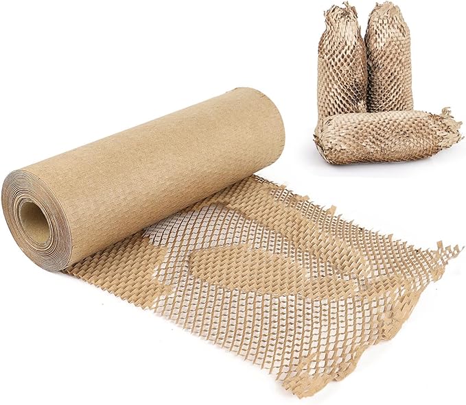 BOMEI PACK Honeycomb Packing Paper Wrap 12"x 164' Recycled Bubble Cushioning by BOMEIPACK