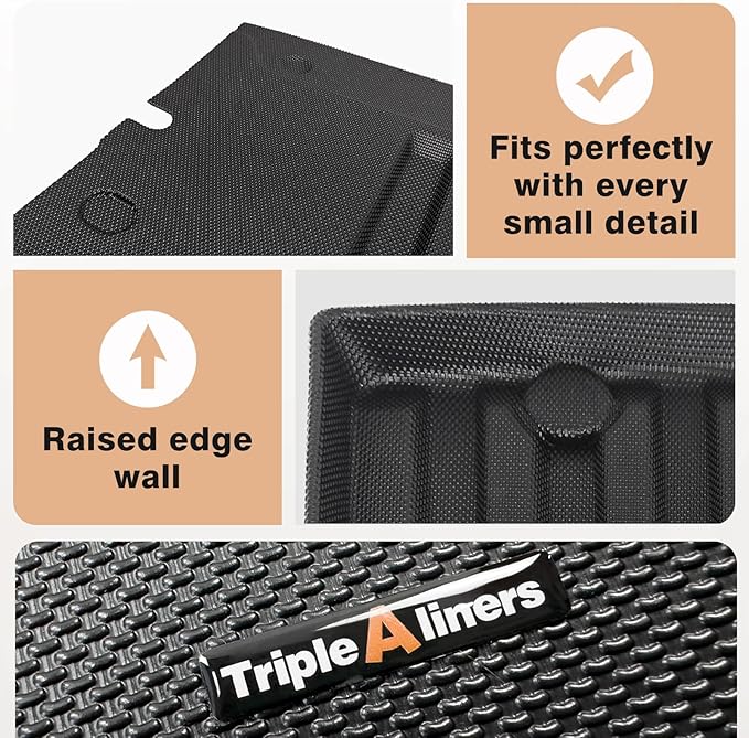 TripleAliners for Tacoma 2024 2025 | Truck Bed Mat & Tailgate Mat | All Weather - Image 3