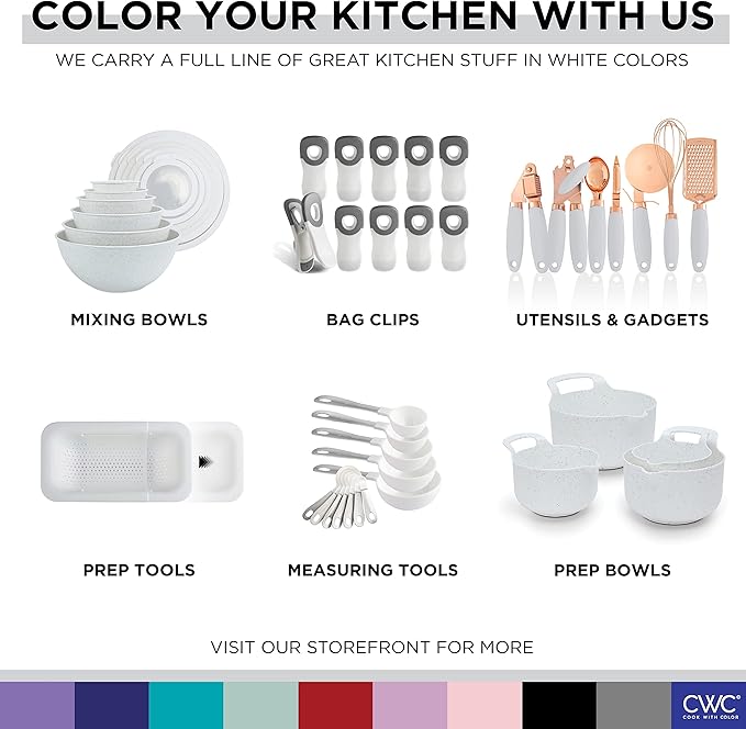 COOK WITH COLOR Wide Heavy Duty Chip Clips, Large Bag Clips - Image 6