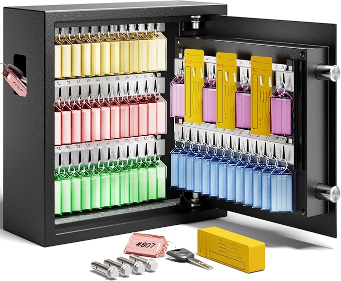 Heavy Duty 64 Keys Electronic Key Lock Box Wall Mount by KornerBatl