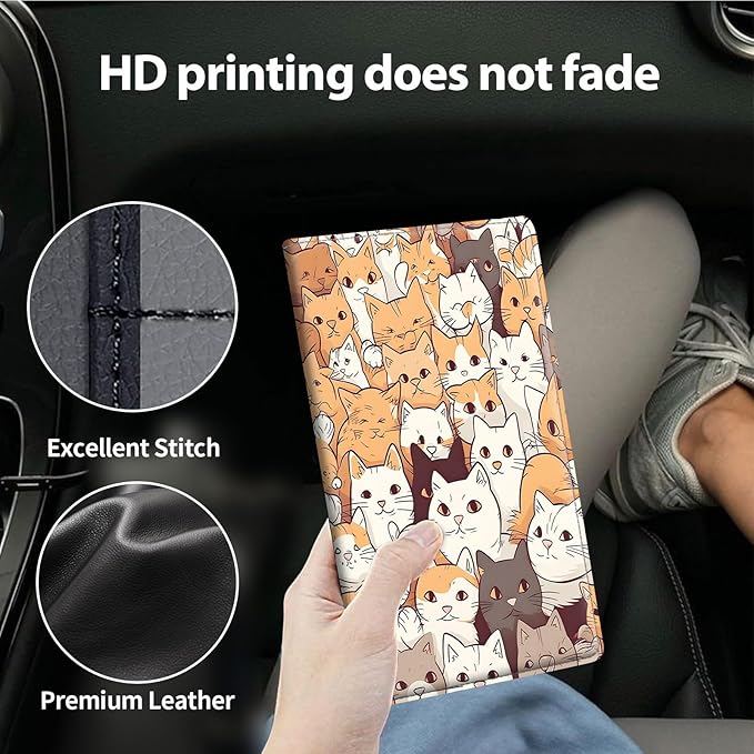 Car Registration and Insurance Holder, Leather Car Glove Box Organizer - Image 4