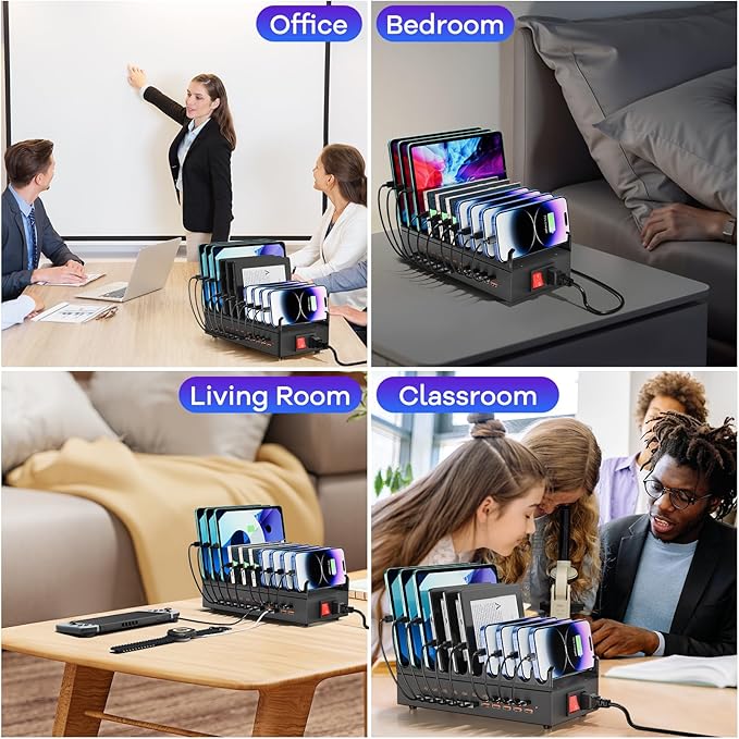 USB~C Charger Block, 300W 22 Port USB Charging Station - Image 8