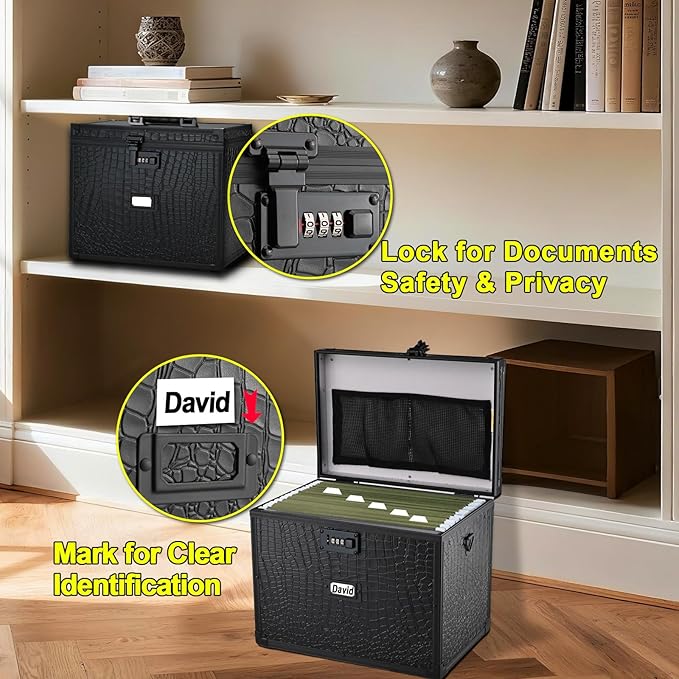 File Storage Cabinet File Organizer Document Organizer File Box in Office and - Image 4