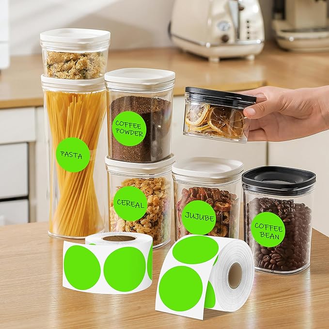 2 Inch Light Green Circle Stickers 500 Pcs, Permanent Color Coding Dots - Image 6