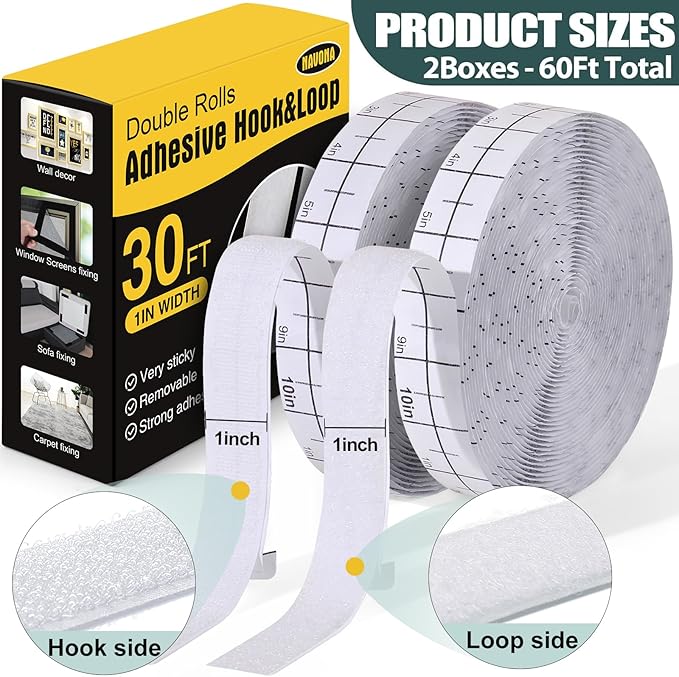 Navona 2 Boxes Heavy Duty Hook and Loop Strips - Image 2