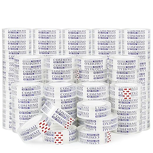 COSIMIXO 96Rolls Crystal Clear Tape Refills by COSIMIXO