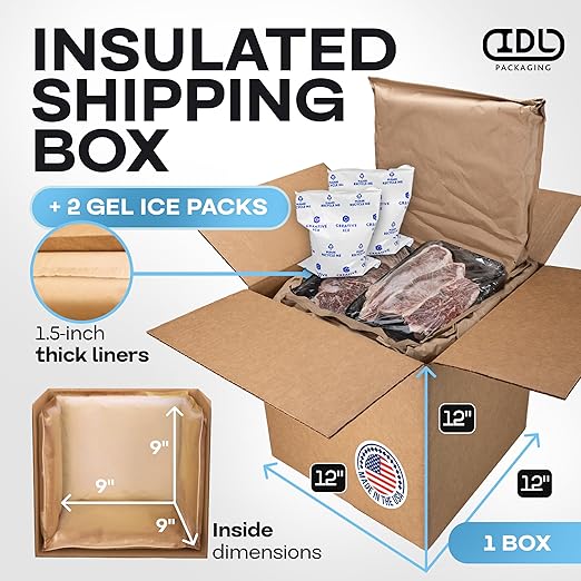 Insulated Thermal Shipping Box 12"x12"x12" - Image 2