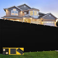 Customized 4' x 70' Black Fence Privacy Screen, by SHADESPEARE