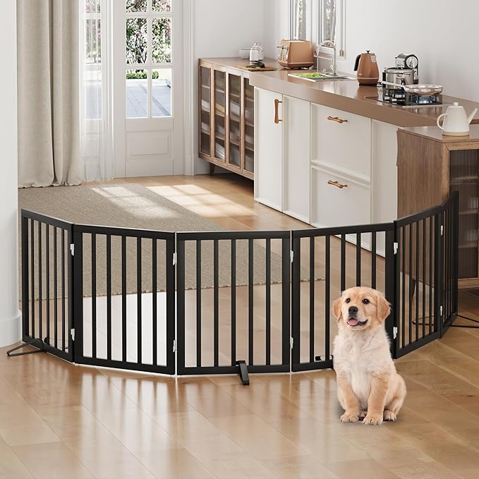 Freestanding Foldable Dog Gate by Algherohein