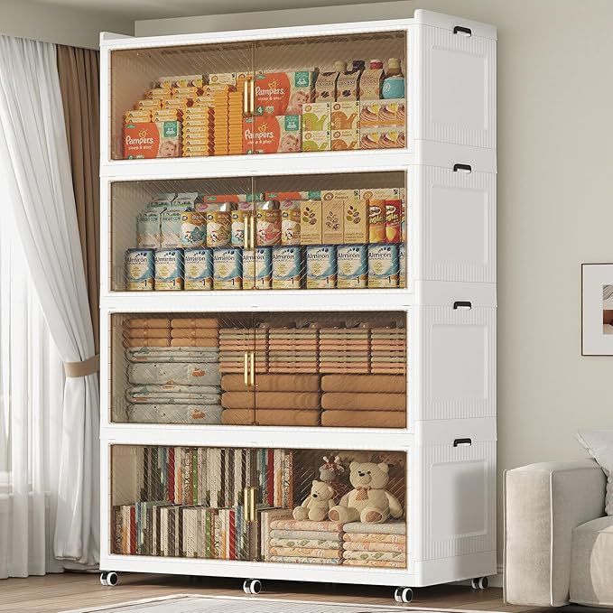 200Gal Extra Large Stackable Storage Bins by KUYIGAME