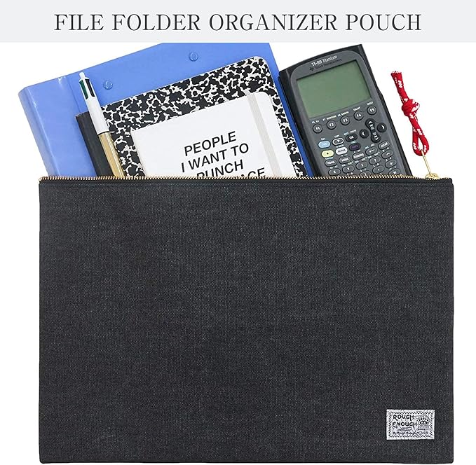 Rough Enough Important Document Storage Bag File Folder Organizer Pouch - Image 2