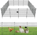 10 Panels Garden Fence Dog Fence Outdoor by richmen