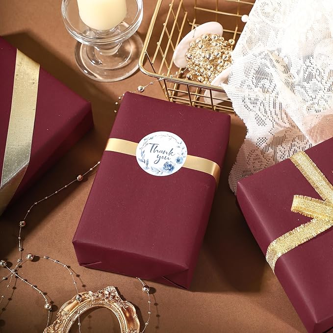 RUSPEPA Wine Red Kraft Paper Roll - Image 6