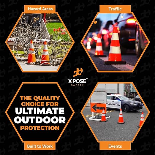Xpose Safety 28 Inch Orange Traffic Cones - Image 8