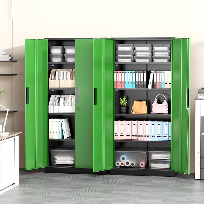 Greenvelly Metal Garage Storage Cabinet, Metal Tool Cabinets, Locking File - Image 7