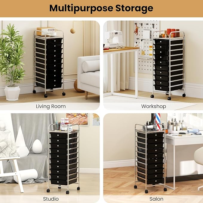 Giantex Rolling Storage Cart - Image 8