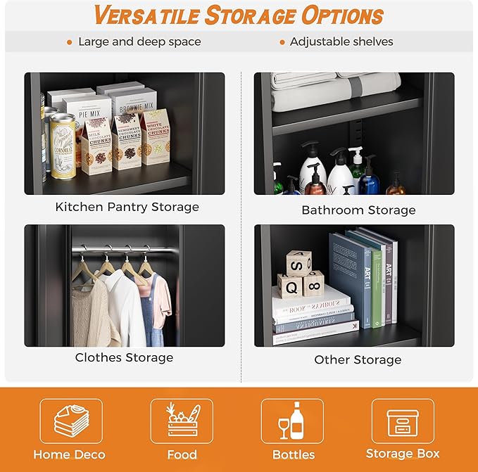 INTERGREAT Metal Wardrobe Closet - Image 5