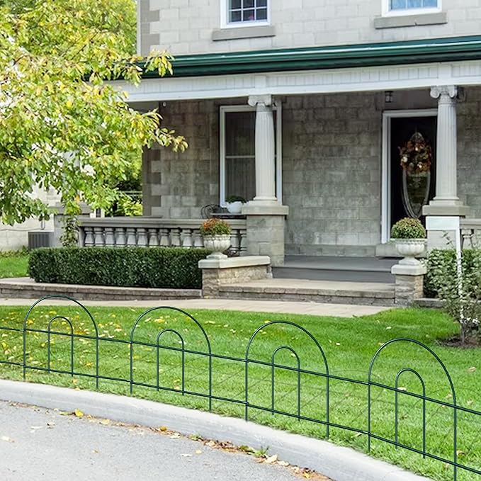 Decorative Garden Folding Border Fence, Metal Wire Edging Flower Fence Panel - Image 6