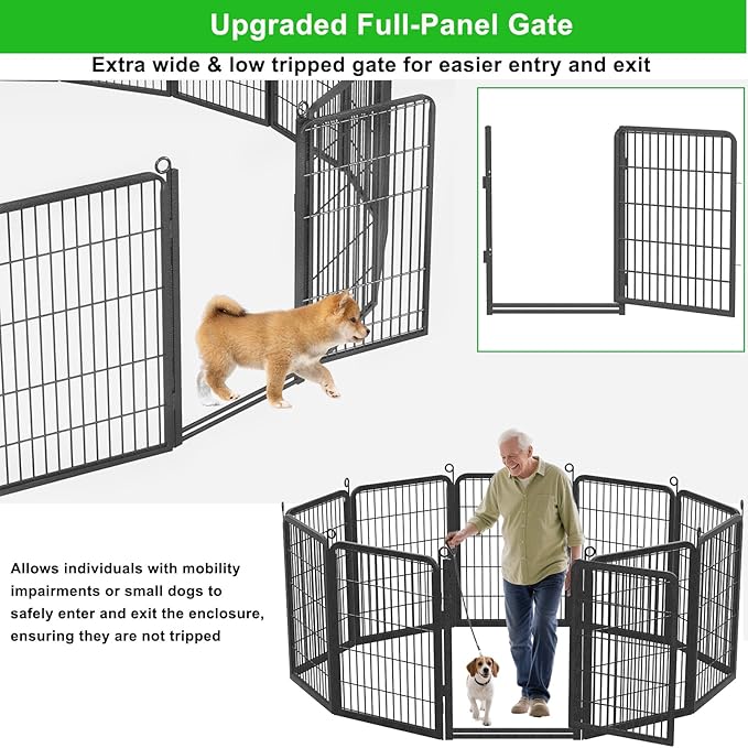 Decorative Garden Fence with Extra Wide Gate Garden Fencing - Image 2