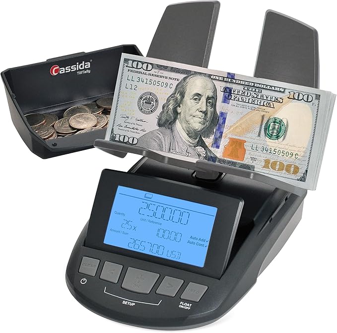 Cassida Professional Money Counting Scale Bill Counter, 1 Pack by Cassida