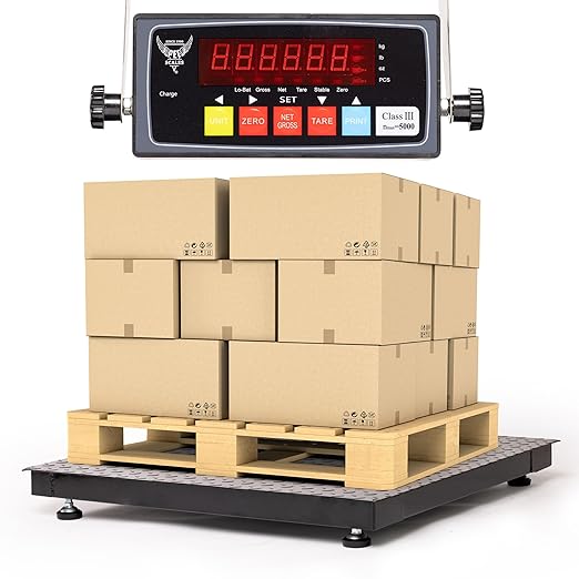 24"x24" Industrial Floor Scale, Heavy-Duty Warehouse Scale - Image 6