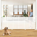 120" Extra Wide Retractable Baby Gates Dog Gate, Long Mesh Gate Pet Gate by Pravoluxmax