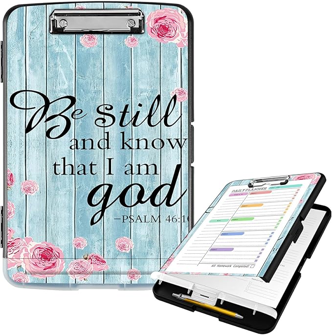 Clipboard with Storage High Capacity Plastic Nursing Clipboards with Pen Holder by Unknown
