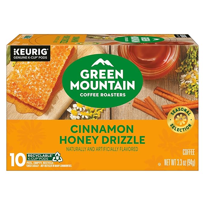 Green Mountain Coffee Roasters Cinnamon Honey Drizzle, Single-Serve Keurig - Image 16