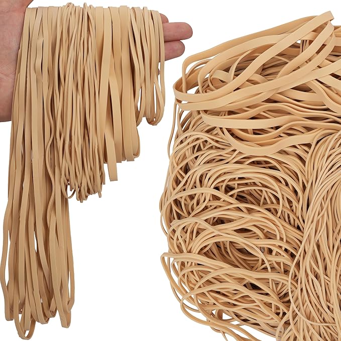 Rubber Bands Assorted Sizes 0.5lbs Large Rubber Bands Heavy Duty Big Elastic - Image 6