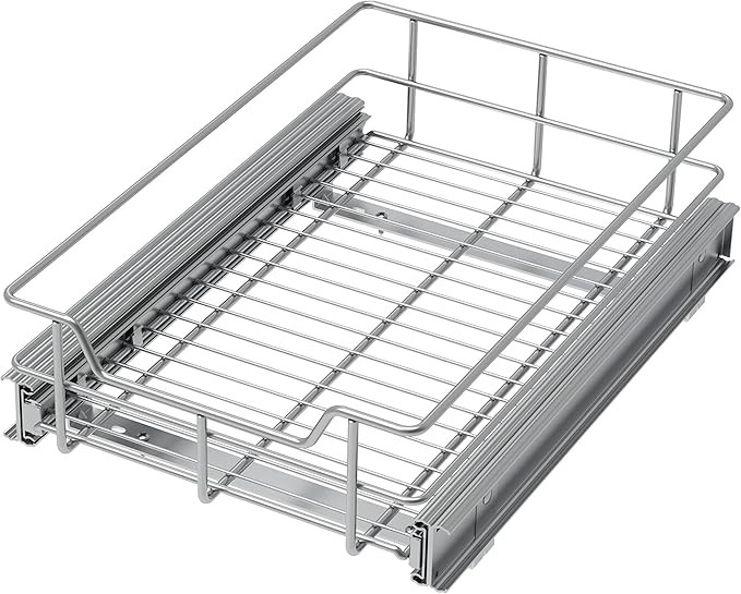 Pull Out Cabinet Organizer 11" W X 17" D, Slide Out Drawers by STORKING
