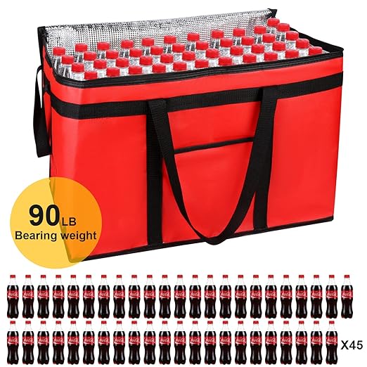 Premium Insulated Food Delivery Bag 23x14x15 inches Waterproof Catering Supply - Image 3