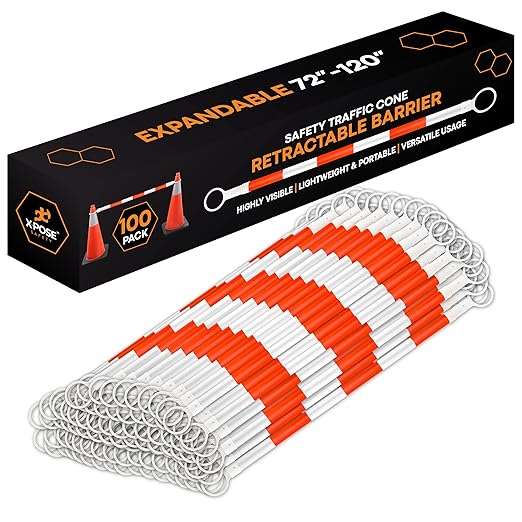 Retractable Barrier for Safety Traffic Cones by XposeSafety