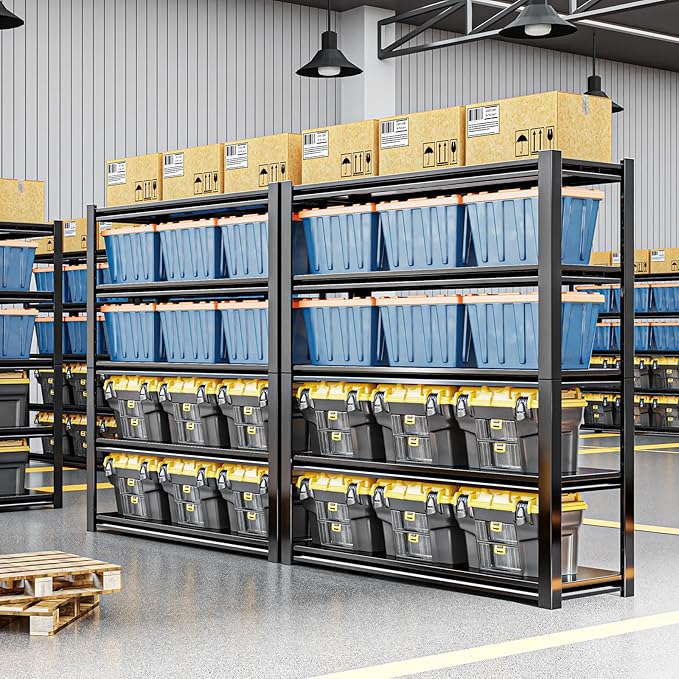 72" H Adjustable Garage Shelving 2500LBS Storage Shelves 5-Tier Heavy Duty by Guomao