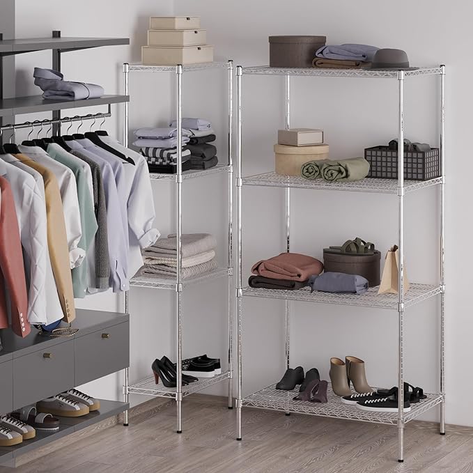 24" Deep x 36" Wide x 74" Height Wire Shelving Kit | 4-Tier | NSF Commercial - Image 5