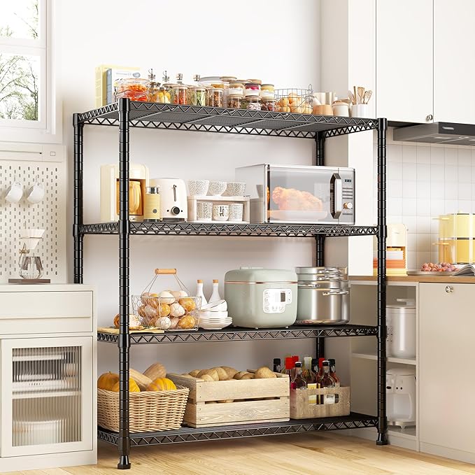 REIBII Wire Shelving Storage Shelves Metal Shelves Heavy Duty Shelving - Image 9
