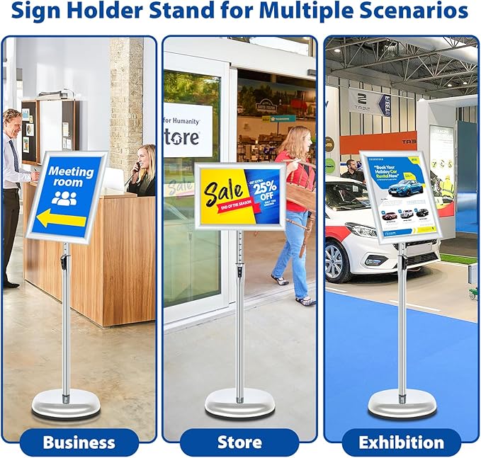 6Packs Floor Standing Sign Holder Stands - Image 9